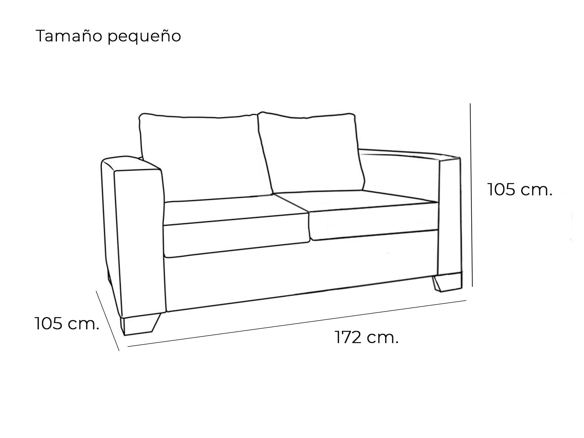 sofa 2 plazas barato